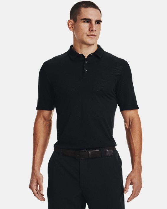 Men's Curry Seamless Polo, Black, pdpMainDesktop image number 0